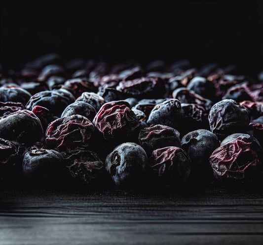 Arándanos deshidratados de alta calidad, fruta seca gourmet ideal como snack saludable o ingrediente para repostería.